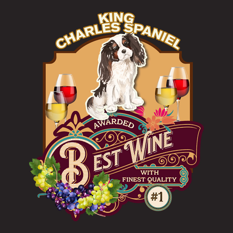 Tri Colour King Charles Spaniel Best Wine - Dog Owner Wine Lover Gifts Vintage Cap | Artistshot