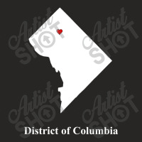 District Of Columbia Love Map Ladies Fitted T-shirt | Artistshot