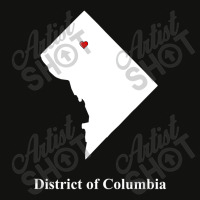 District Of Columbia Love Map Scorecard Crop Tee | Artistshot