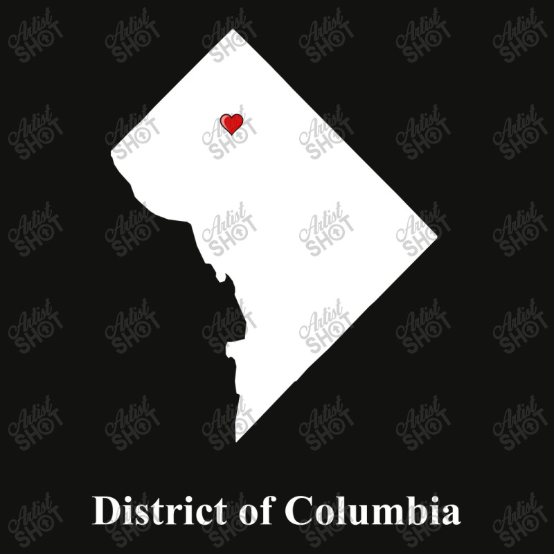 District Of Columbia Love Map Scorecard Crop Tee by Yunusmurte | Artistshot