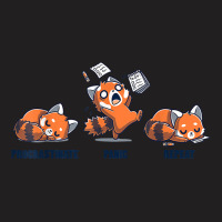 Procrastinate Panic Repeat Daily Distressed Red Pandas T-shirt | Artistshot