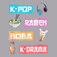 K Pop Ramen Boba K Drama   Cute Anime Ramen T Shirt Youth 3/4 Sleeve | Artistshot