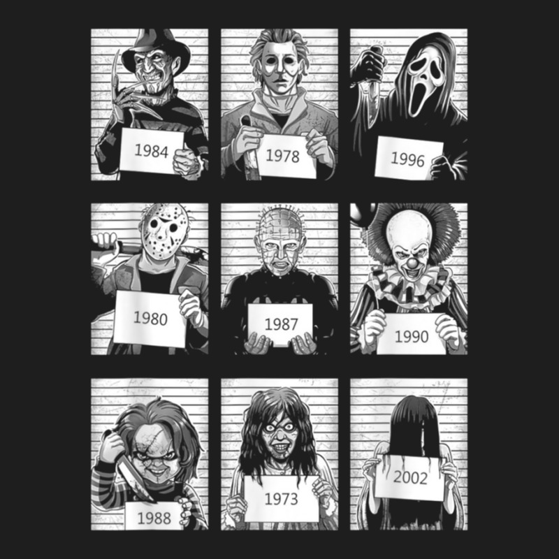 Scary Halloween Horror Characters Mug Shot Costume Classic T-shirt | Artistshot