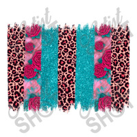 Valentines Day Leopard Rose Glitter Brush Stoke V-neck Tee | Artistshot