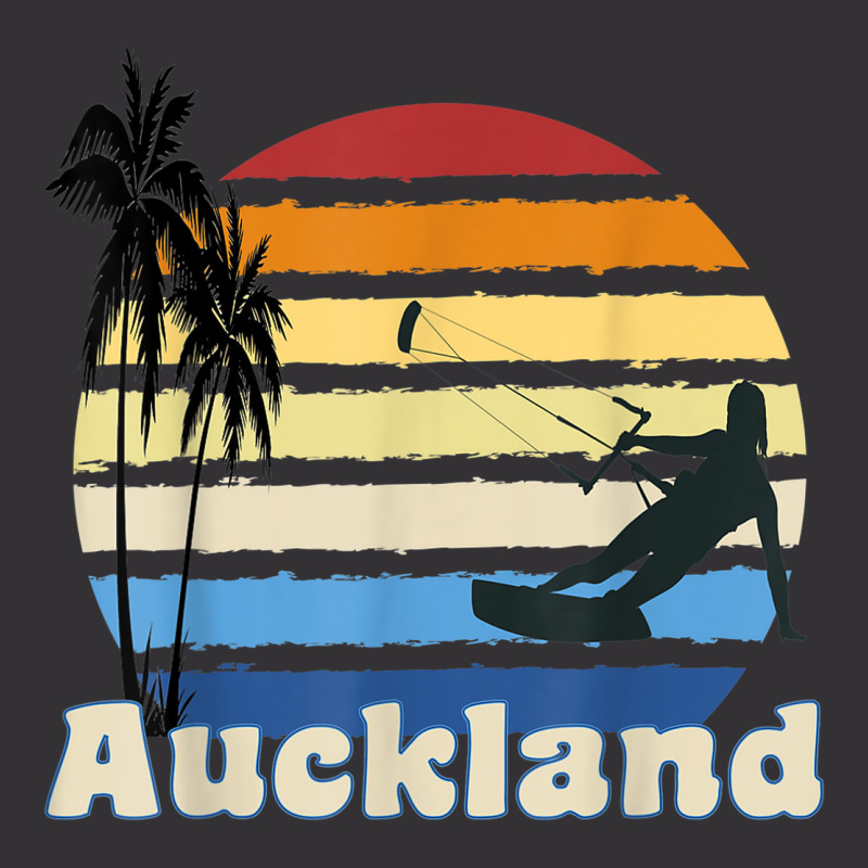 Auckland New Zealand Kitesurfing Kitesurfer Beach Vintage Hoodie And Short Set by Dapper | Artistshot