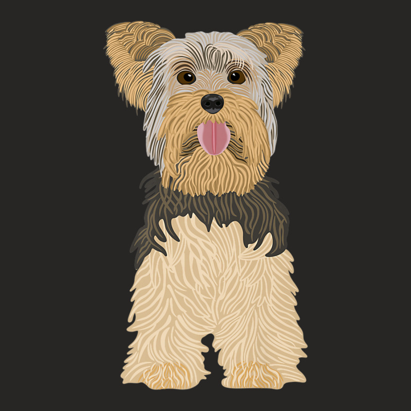 Yorkshire Terrier, Dog, Brown, Funny, Natural Premium T Shirt Ladies Fitted T-Shirt by cm-arts | Artistshot