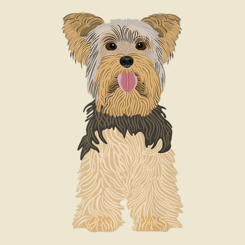 Yorkshire Terrier, Dog, Brown, Funny, Natural Premium T Shirt Cropped Hoodie by cm-arts | Artistshot