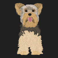 Yorkshire Terrier, Dog, Brown, Funny, Natural Premium T Shirt Ladies Polo Shirt | Artistshot