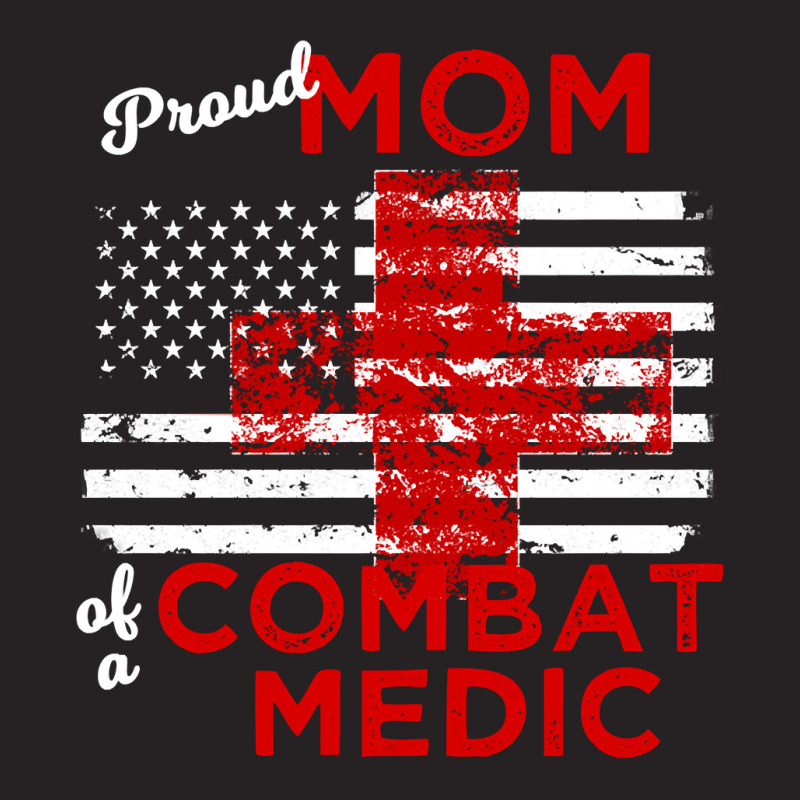 Proud Mom Of A Combat Medic Distressed Flag Pullover Hoodie Vintage Cap by cm-arts | Artistshot