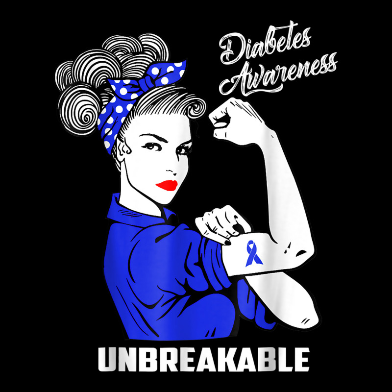 Warrior Unbreakable Woman Diabetes Awareness Support T Shirt Adjustable Cap | Artistshot