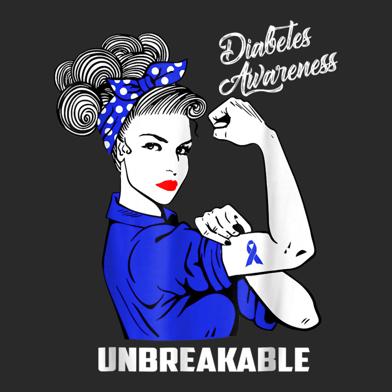 Warrior Unbreakable Woman Diabetes Awareness Support T Shirt Printed Hat | Artistshot