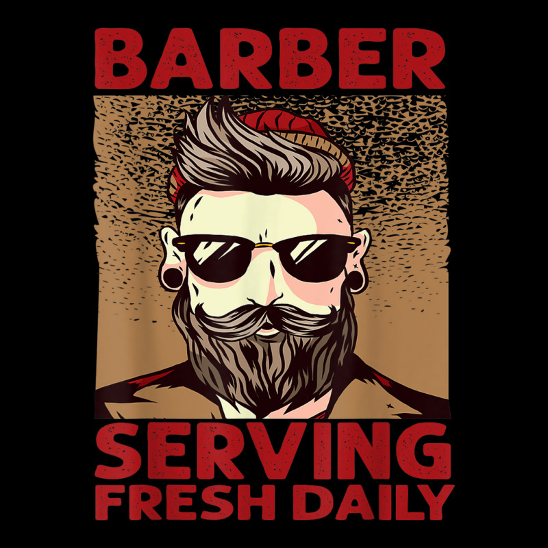 Barber Serving Fresh Daily   Haircut   Funny   Beards V-neck Tee | Artistshot