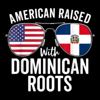 American Raised With Dominican Roots Dominican Republic Flag T Shirt Adjustable Cap | Artistshot