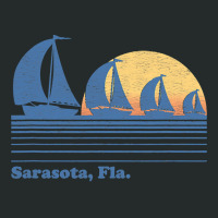 Sarasota Fl Sailboat  Vintage 80s Sunset Women's Triblend Scoop T-shirt | Artistshot