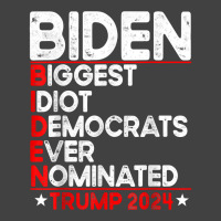 Anti Biden Biggest Idiot Democrats Ever Nominated Trump 2024 T Shirt Vintage T-shirt | Artistshot