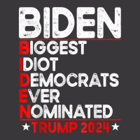 Anti Biden Biggest Idiot Democrats Ever Nominated Trump 2024 T Shirt Ladies Curvy T-shirt | Artistshot