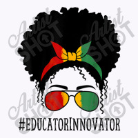 Educator Innovator Women Messy Bun Black History Month Characters Cart Tank Top | Artistshot