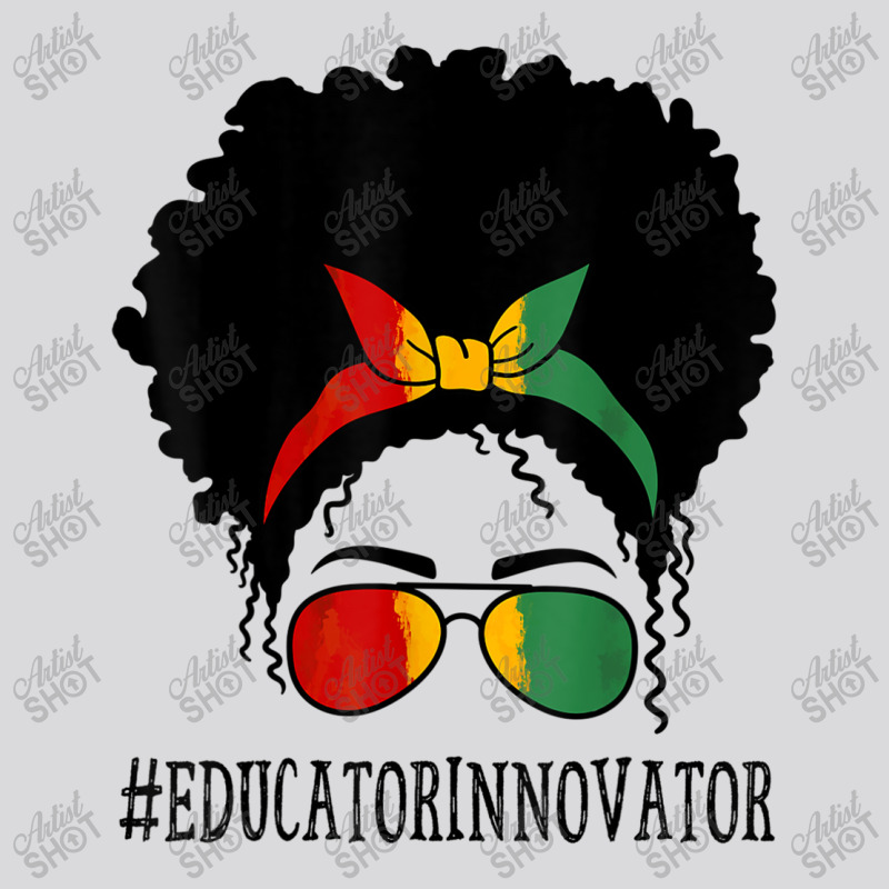 Educator Innovator Women Messy Bun Black History Month Characters Cart Women's Triblend Scoop T-shirt by RoyDesign | Artistshot