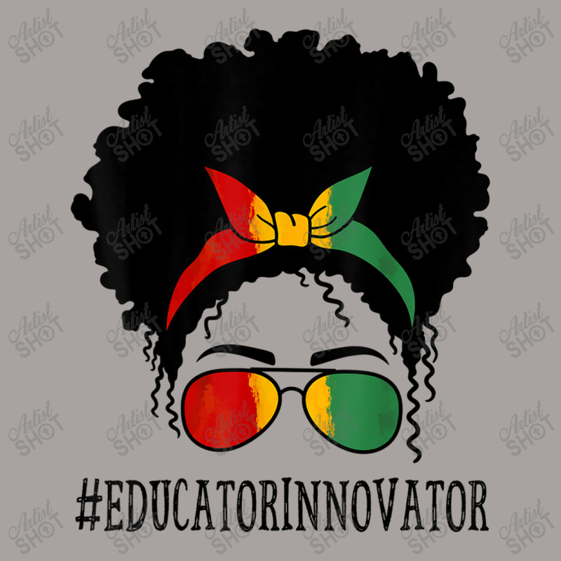 Educator Innovator Women Messy Bun Black History Month Characters Cart Racerback Tank by RoyDesign | Artistshot