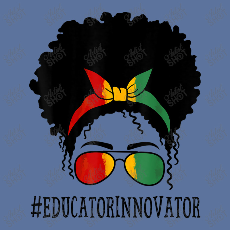 Educator Innovator Women Messy Bun Black History Month Characters Cart Lightweight Hoodie by RoyDesign | Artistshot