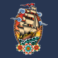 Old School American Traditional Tattoo Flash Clipper Ship Tank Top Men Denim Jacket | Artistshot