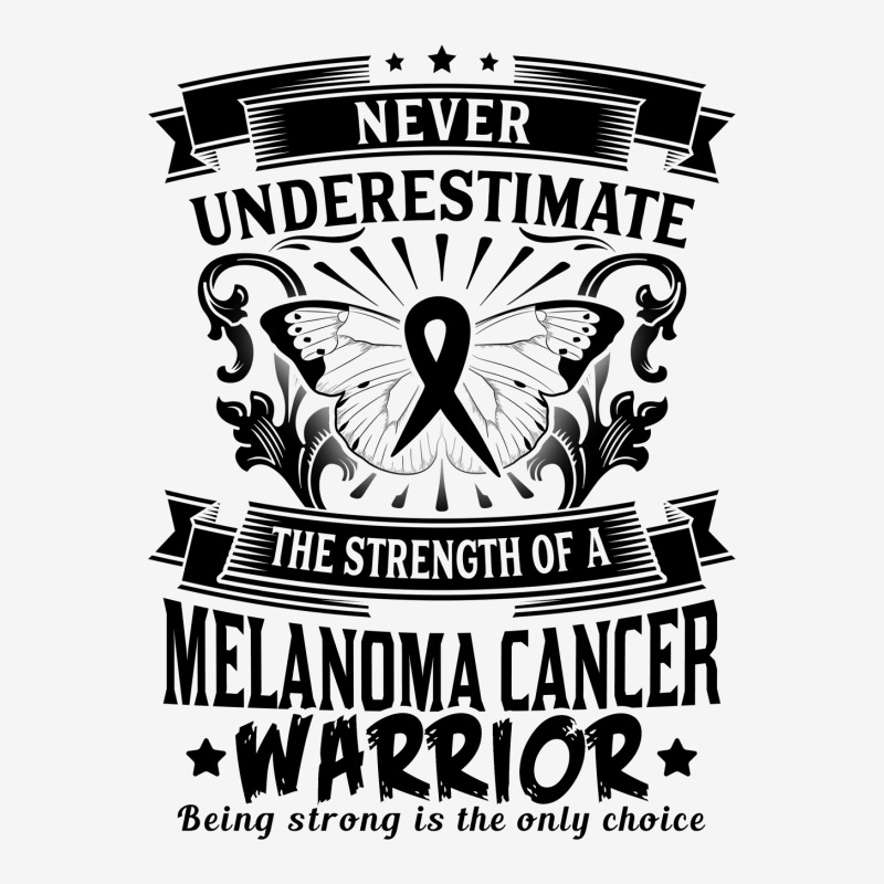 Never Underestimate The Strength Of A Melanoma Cancer Warrior Throw Pillow | Artistshot