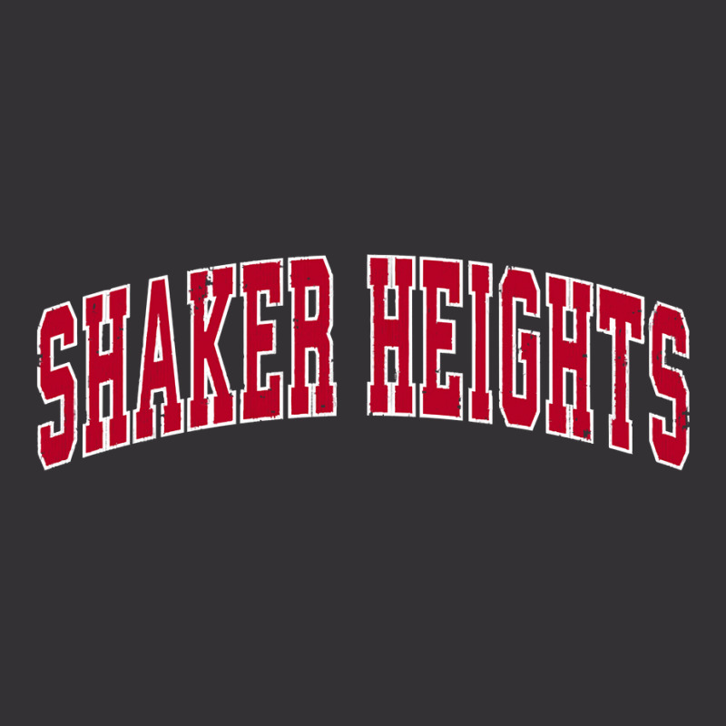 Shaker Heights Ohio Oh Vintage Sports Design Red Design Sweatshirt Vintage Hoodie by tuftsmirussom | Artistshot