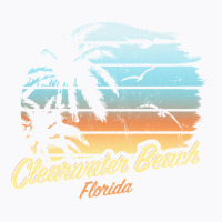 Clearwater Beach, Florida   Palm Tree & Sunset The Original Pullover H T-shirt | Artistshot