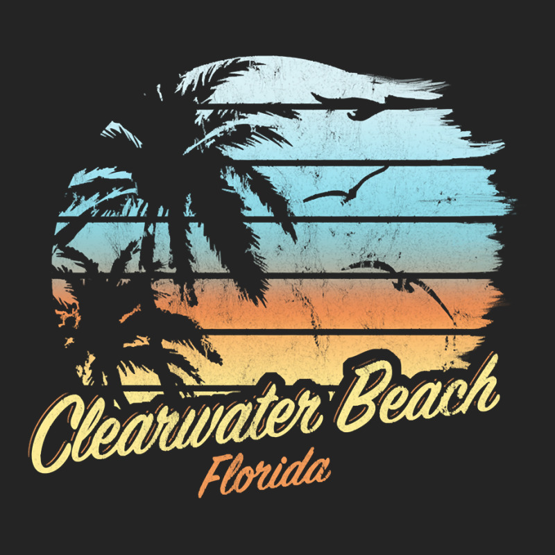 Clearwater Beach, Florida   Palm Tree & Sunset The Original Pullover H 3/4 Sleeve Shirt by cm-arts | Artistshot