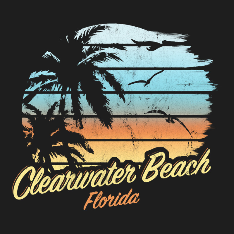 Clearwater Beach, Florida   Palm Tree & Sunset The Original Pullover H Classic T-shirt by cm-arts | Artistshot