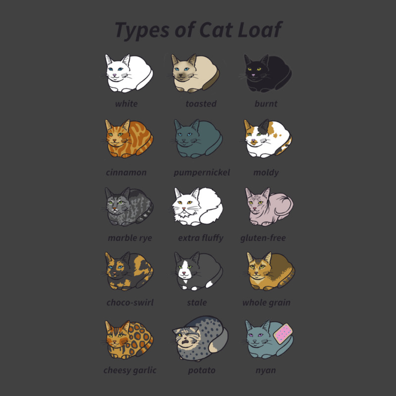 The Types Of Cat Loaf Vintage T-Shirt by JeanetteNeubauer | Artistshot