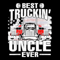 Best Truckin' Uncle Ever Usa Flag V-neck Tee | Artistshot