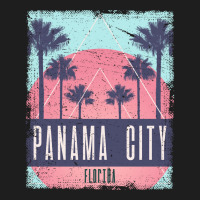 Panama City Beach Florida Fl Vintage Vaporwave Retro 80s Sweatshirt Classic T-shirt | Artistshot