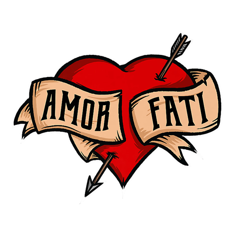 Amor Fati   Classic Nietzsche Tattoo Heart Design Premium T Shirt Toddler T-shirt by cm-arts | Artistshot