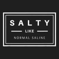 Salty Like Normal Saline White Text Design T Shirt Ladies Polo Shirt | Artistshot