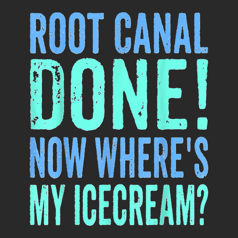 Root Canal Done Now Where's My Icecream Funny Dentist Dental Printed hat by cm-arts | Artistshot