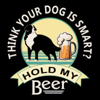 Think Your Dog Is Smart Hold My Beer  Bernese Mt Dog  Nickers® On Red Adjustable Cap | Artistshot