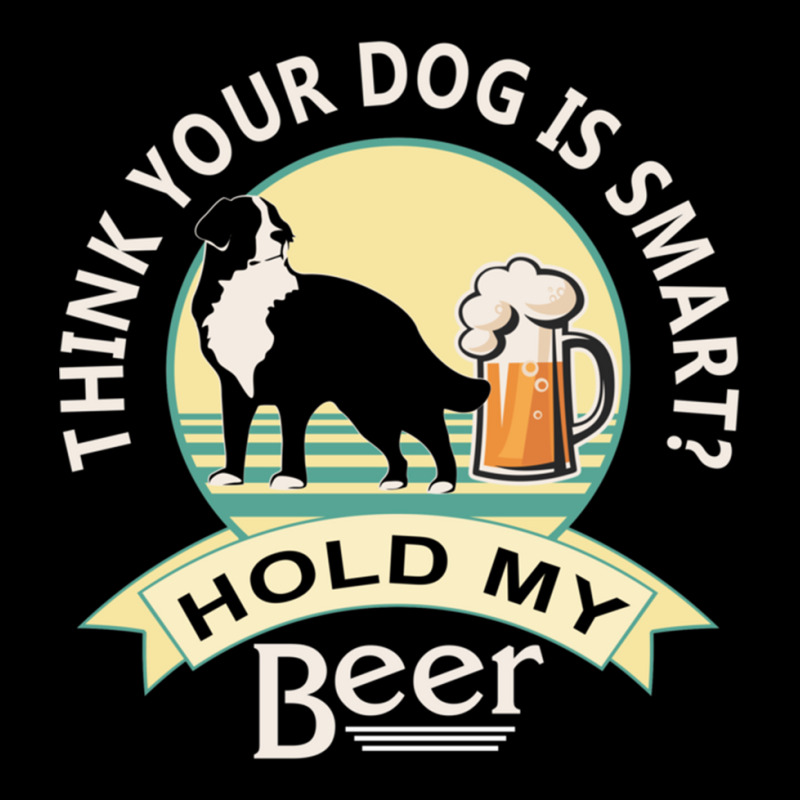 Think Your Dog Is Smart Hold My Beer  Bernese Mt Dog  Nickers® On Red Adjustable Cap by HARRIETNELSON | Artistshot