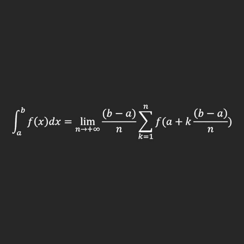 Riemann Sum And Integral, Mathematical Analysis T Shirt Ladies Fitted T-Shirt by nurselrveigelcci | Artistshot