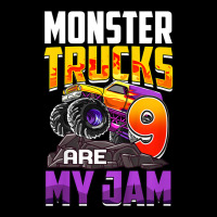 Kids Monster Trucks Are My Jam 9th Birthday Monster Truck Party Fleece Short | Artistshot