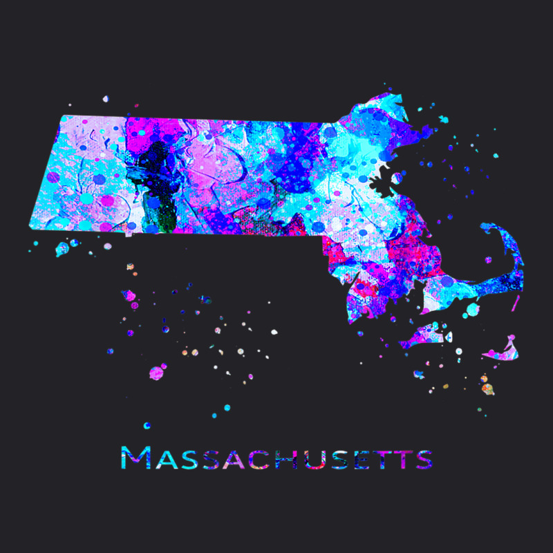 Massachusetts Map Youth Tee | Artistshot