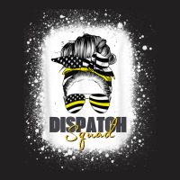 Dispatcher 911 Women Messy Bun American Flag Dispatch Squad T-shirt | Artistshot