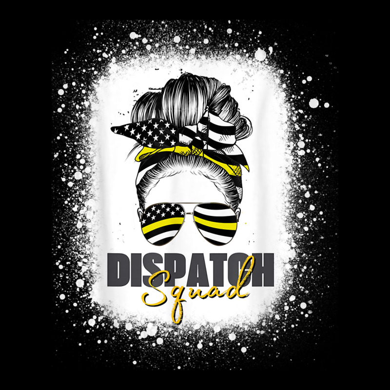 Dispatcher 911 Women Messy Bun American Flag Dispatch Squad Lightweight Hoodie | Artistshot