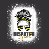 Dispatcher 911 Women Messy Bun American Flag Dispatch Squad Vintage Hoodie And Short Set | Artistshot