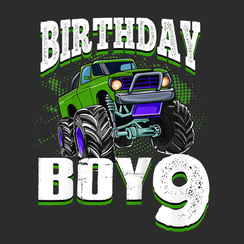 Kids Monster Truck Birthday Boy Is 9 Kids 9th Birthday Car Party Exclusive T-shirt | Artistshot