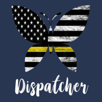 Dispatcher Usa America Flag Butterfly Freedom 911 Operator Men Denim Jacket | Artistshot