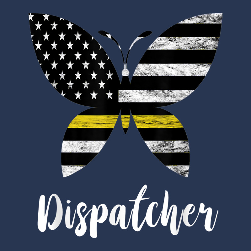 Dispatcher Usa America Flag Butterfly Freedom 911 Operator Men Denim Jacket | Artistshot