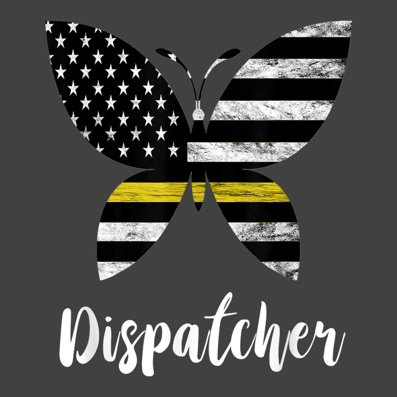 Dispatcher Usa America Flag Butterfly Freedom 911 Operator Vintage T-shirt | Artistshot