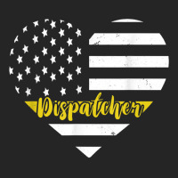 Dispatcher Vintage Heart Thin Yellow Line Dispatch Usa Flag Unisex Hoodie | Artistshot