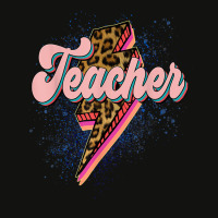 Leopard Teacher Shirt Teacher Lightning Bolt Back To School T Shirt Scorecard Crop Tee | Artistshot